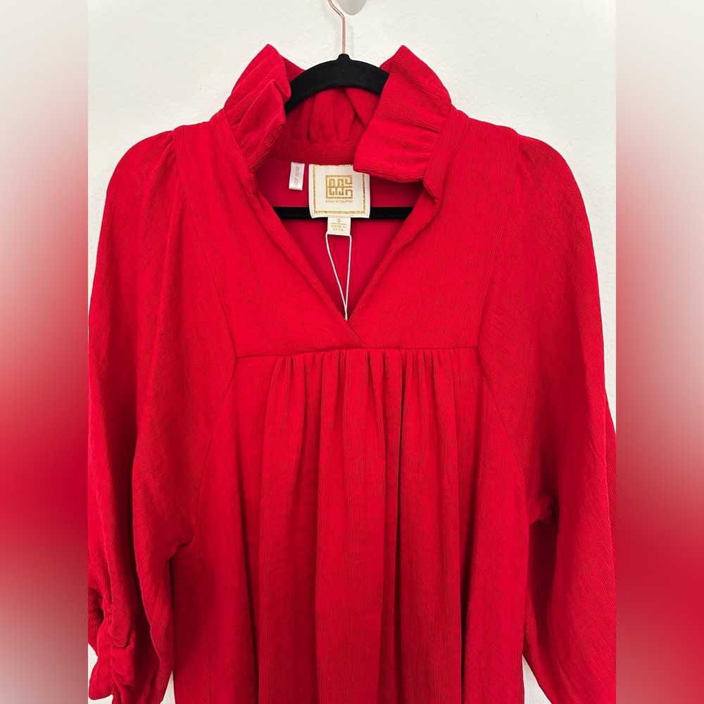 Emily McCarthy‎ Stella Dress Small cranberry red NWT - Picture 7 of 16